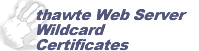 thawte Web Server Wildcard Certificates