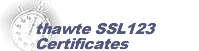 thawte SSL123 Certificates